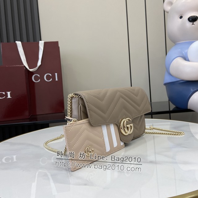 Gucci專櫃古馳最新款Marmont系列鏈條包斜挎女包 jh2358型號：751526